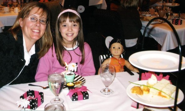 Sandy and Danielle Pattison enjoy a mother-daughter lunch on a trip to Chicago a few years ago.