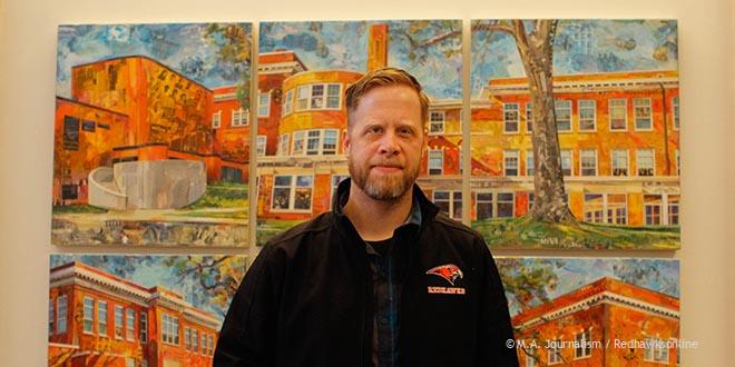Stromberg creates collage in memory of old campus, alums
